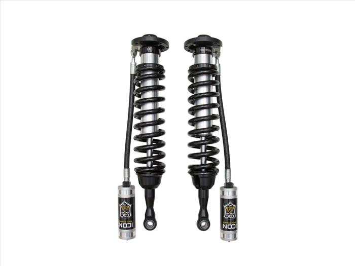 Icon | External Reservoir Coilovers w/CDCV Dampening Knobs | 2.5" Body | 1-3" Lift | Toyota Tundra (2007-2021)