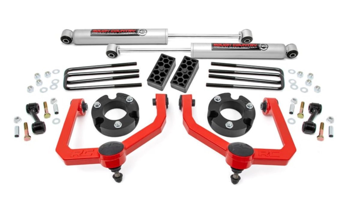 Rough Country | 3"/1" | Spacer Lift Kit With Rear Shocks | (2004-2024) Nissan Titan | 83430
