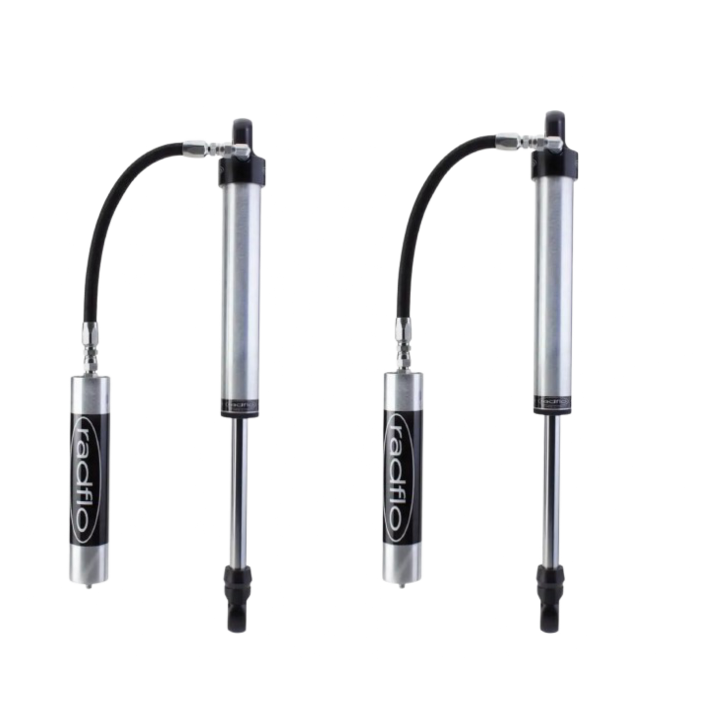 Radflo 2.5" Body Remote Reservoir Rear Shocks For 0-3" Lift | 2004-2015 Nissan Armada or 2004-2010 Infiniti QX56