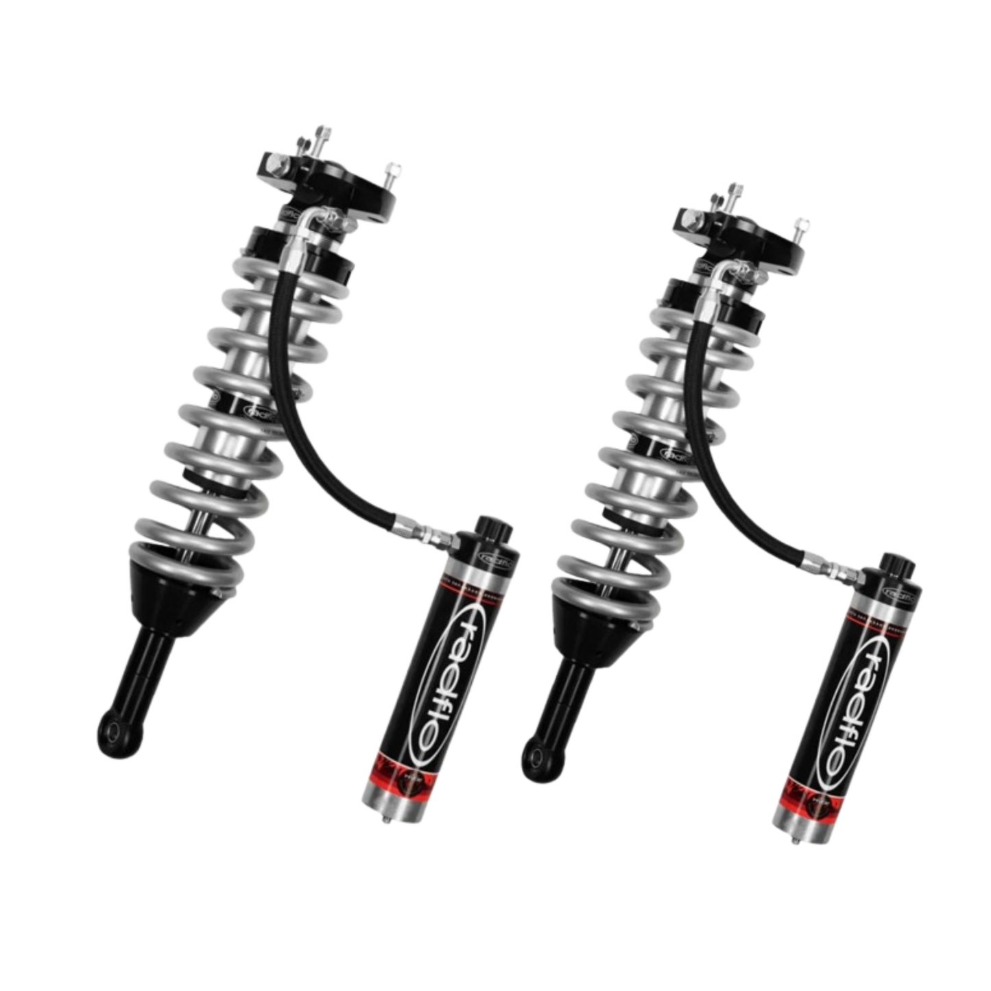 Radflo | 2.5" Body | External Reservoir Coilovers | HI LO Adjustment Knobs | Extended Travel