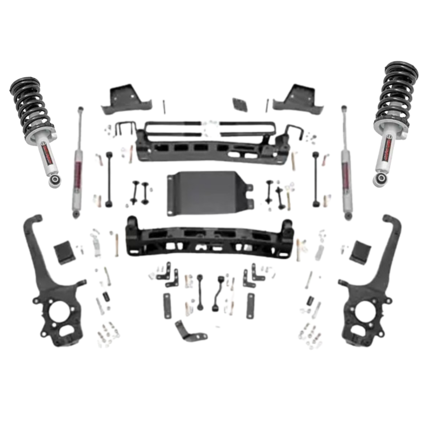 Rough Country 6" Lift Kit With Loaded Extended Struts, 2016-2024 Nissan Titan