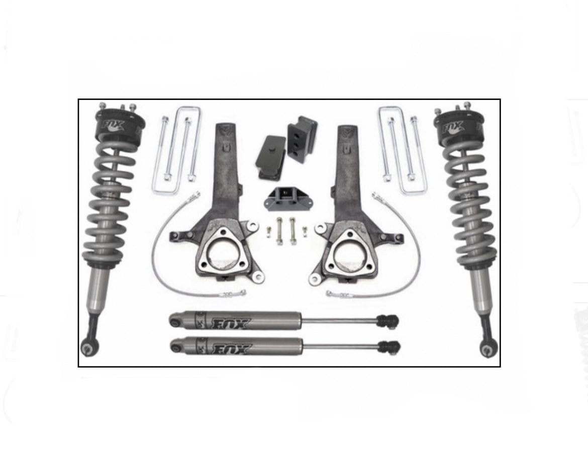 Maxtrac | 6.5"/4" Lift Kit | W/FOX Coilovers and FOX Rear Shocks | (2004-2024) Nissan Titan, 2WD