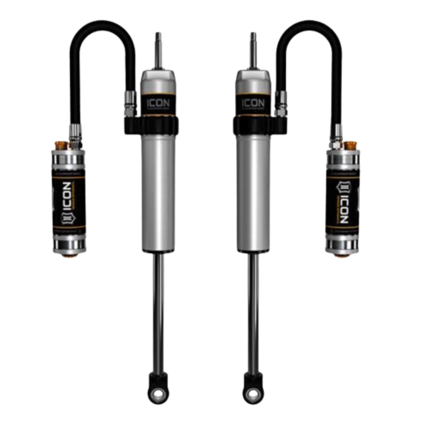 Icon | Remote Reservoir | Rear Shock Absorbers | For 3-4" Rear Lift Height | W/Dampening Adjustment Knobs | (2005-2023) Toyota Tacoma | 57806CP
