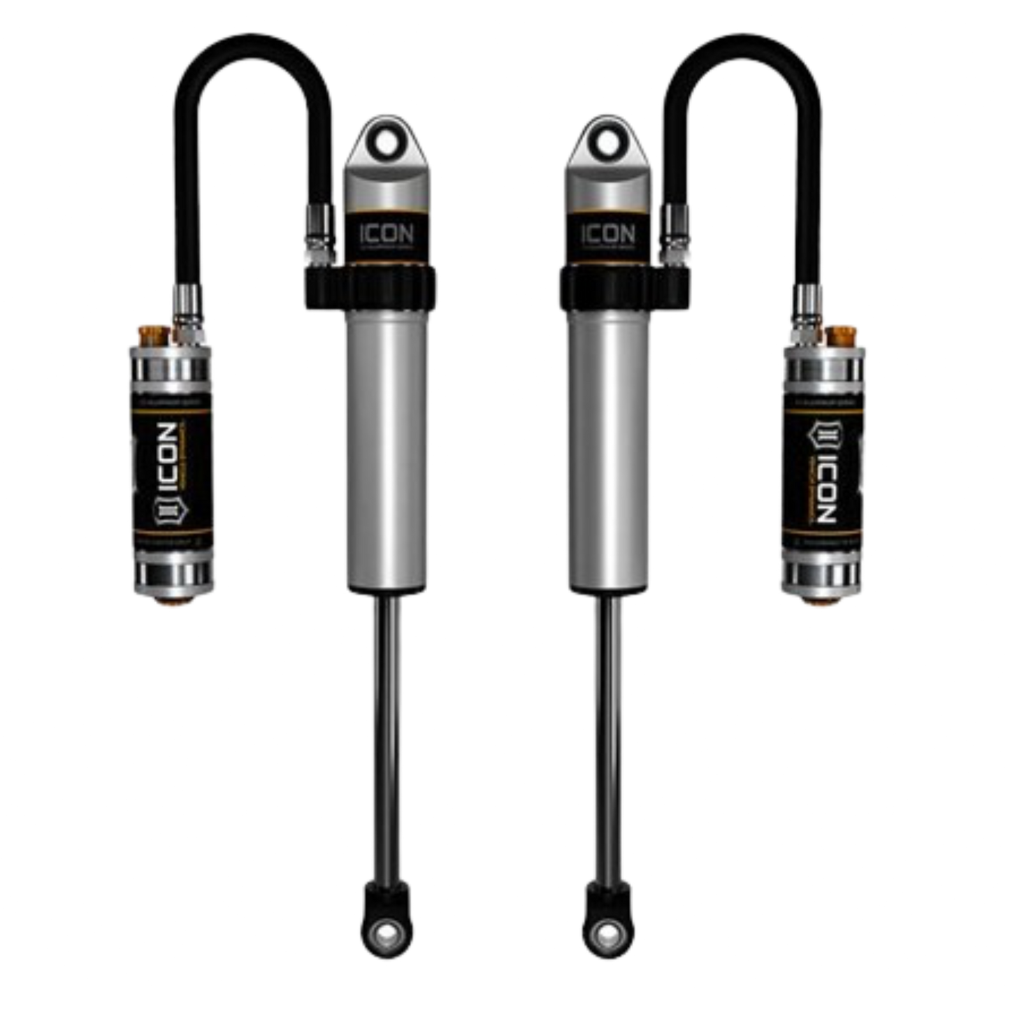 Icon | 2.5" Body | VS Long Travel Remote Reservoir W/Dampening Knobs | Secondary Shocks | (2003-2023) Toyota 4-Runner, (2005-2023) Toyota Tacoma, or (2007-2024) Toyota FJ Cruiser | 59703CP-CB