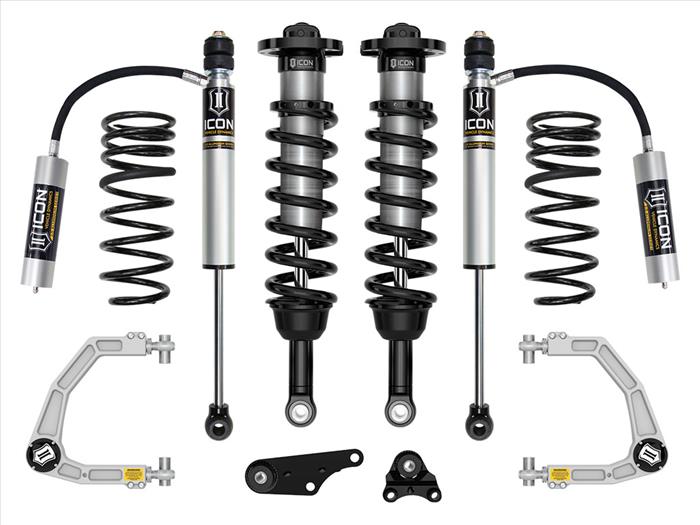 Icon | 1.25-3" Lift | Stage 3 Suspension System | Billet UCA w/ Triple Rate Rear Springs | 2024+ Toyota Tacoma