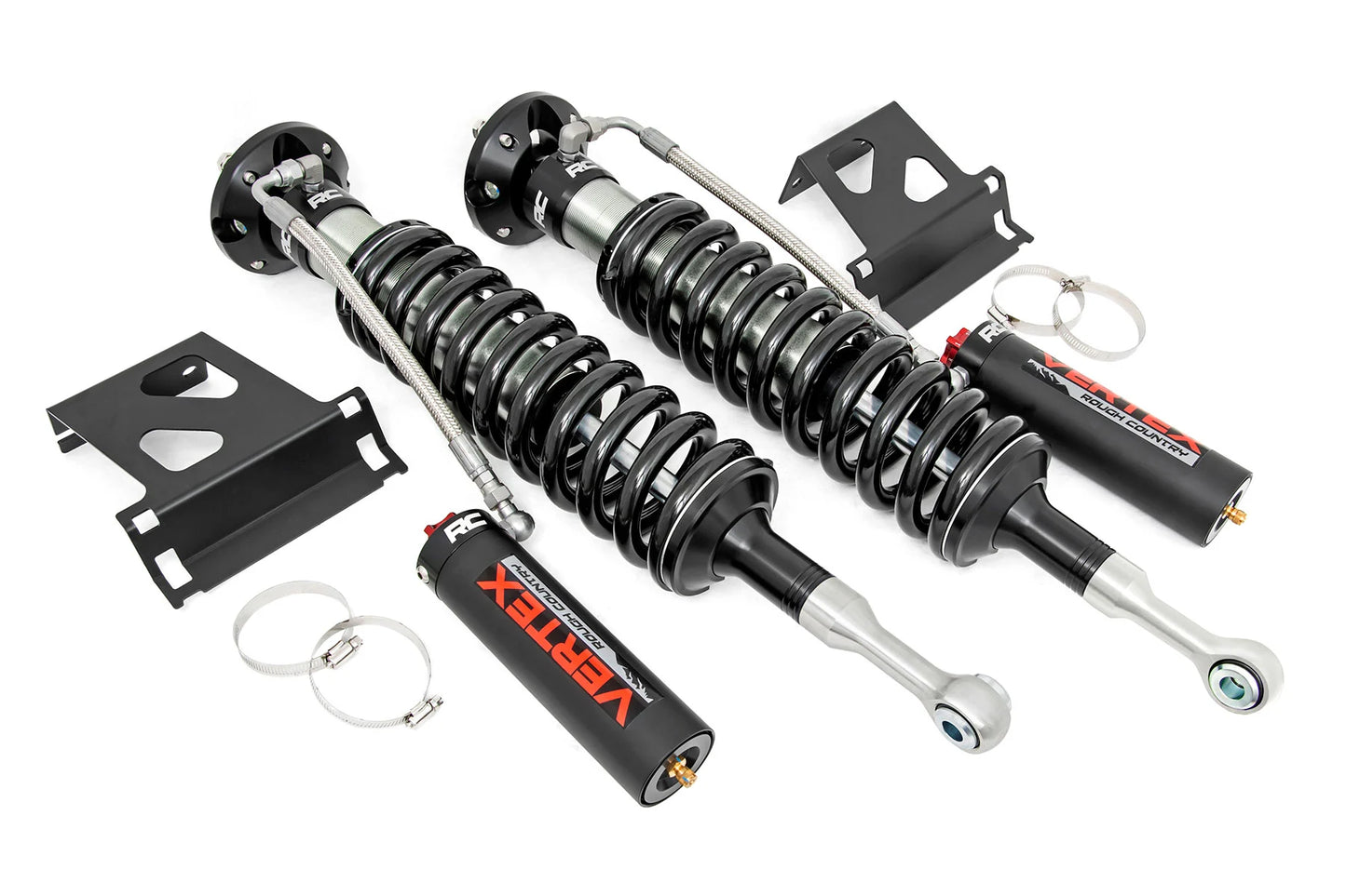 Rough Country | Vertex Dampening Adjustable Coilovers | 3.5" Lift | 4WD Toyota Tundra (2007-2021)