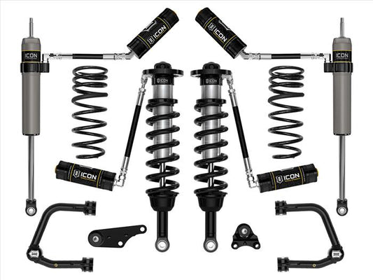 Icon | 1.25-3" Lift | Stage 4 Suspension System | Tubular UCA w/ Triple Rate Rear Springs | 2024+ Toyota Tacoma