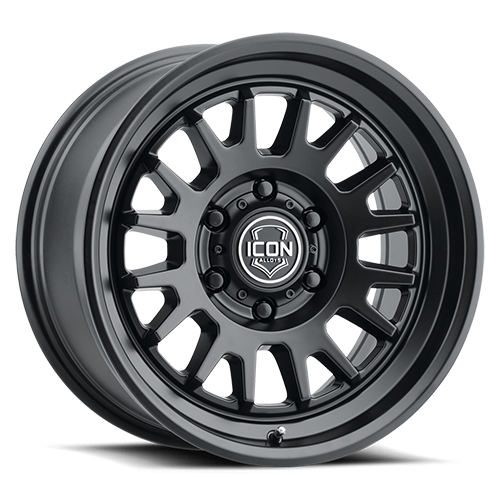 Icon Alloys | Anza | Satin Black | 17 x 8.5 | +25mm Offset