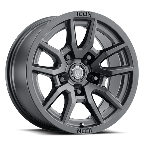 Icon Alloys | Vector 5 | Satin Black | 17 x 8.5 | +25mm Offset