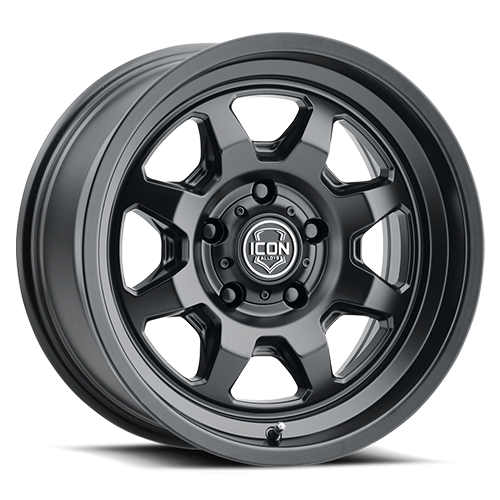 Icon Alloys | Nuevo | Satin Black | 17 x 8.5 | +25mm Offset