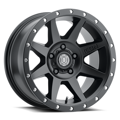Icon Alloys | Rebound | Satin Black | 18 x 9 | +25mm Offset
