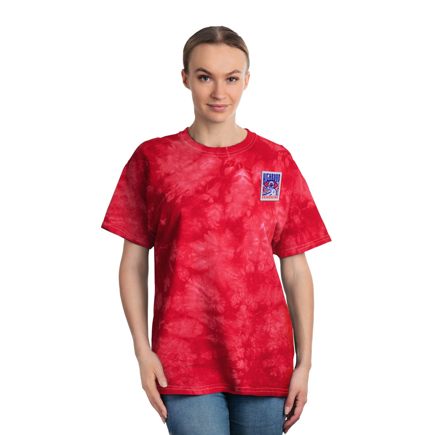 High Road Suspension Red Tie-Dye Logo Tee
