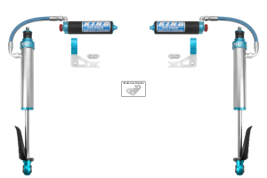 KING | 2.5" Body | External Reservoir Rear Shock Absorbers | Dampening Knobs