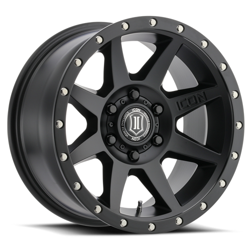 Icon Alloys | Rebound Satin Black | 18 x 9 | +25mm Offset