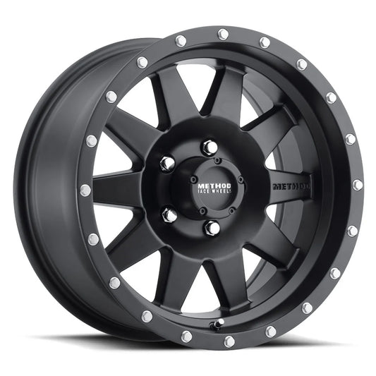 Method Wheels | 301 | The Standard | Matte Black | 18x9 | 5x150 | +18 Offset | 5.75" BS