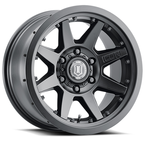 Icon Alloys | Rebound Pro Satin Black | 17 x 8.5 | +25mm Offset