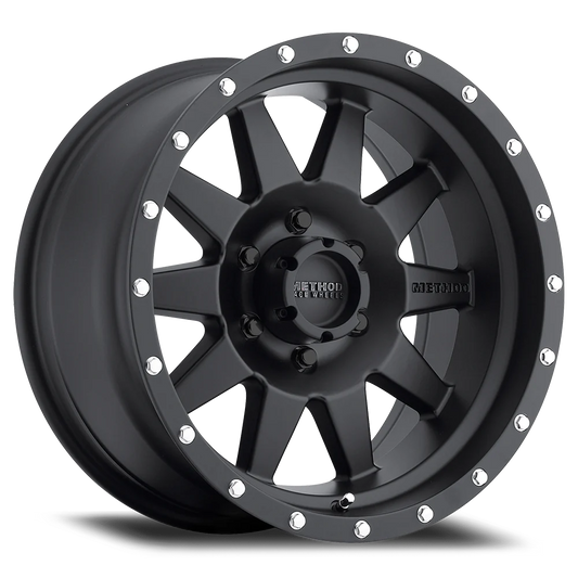 Method Wheels | The Standard | 301 | Black | 17x8.5 | 6 X 5.5 | 0 Offset | 4.75" BS