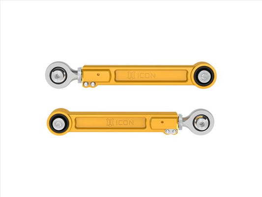 Icon Rear Billet Upper Link Kit, Gold Anodizing