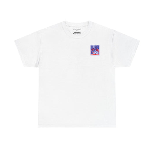 High Road Suspension White Logo Tee