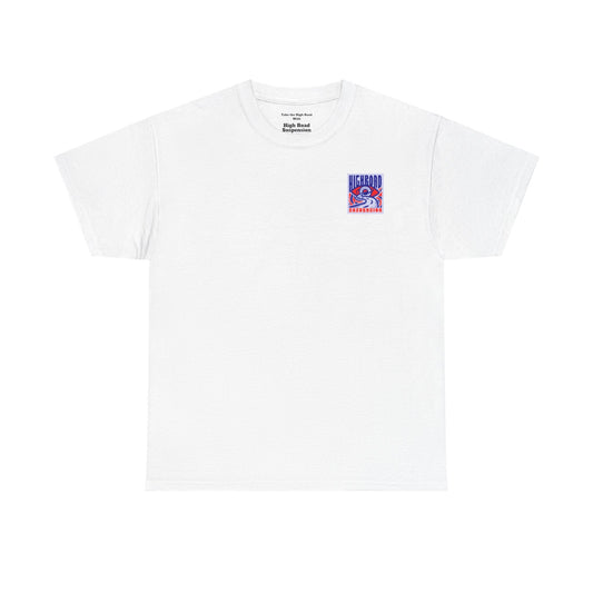 High Road Suspension White Logo Tee