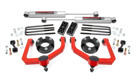 Rough Country | 3"/1" | Spacer Lift Kit With Rear Shocks | (2004-2024) Nissan Titan | 83430
