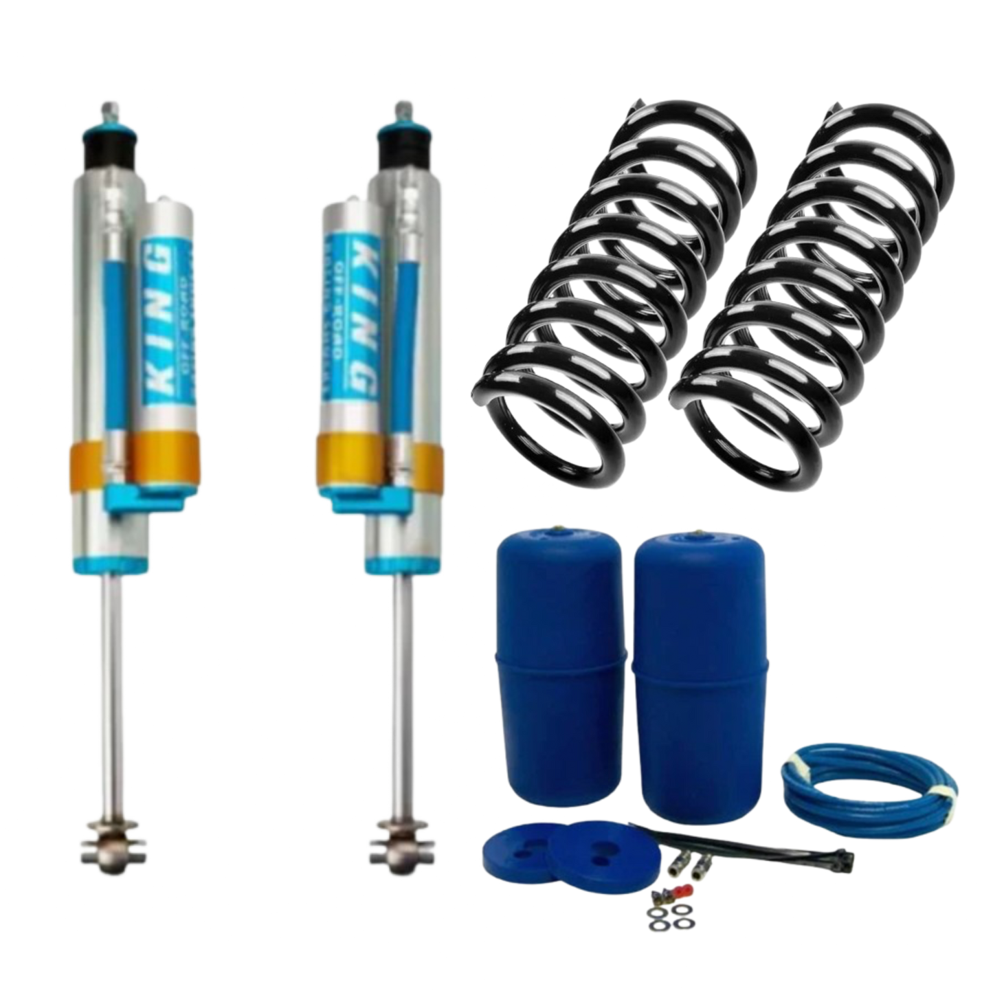 King Rear Air Shock Delete Kit w/Aftermarket Air Ride | 2017-2024 Nissan Armada | 2011-2014 Infiniti QX56 | 2014-2024 Infiniti QX80 | Luxury