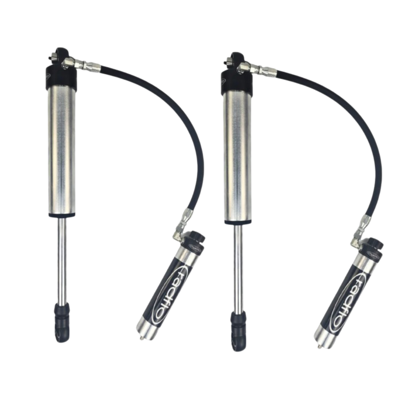 Radflo 2.5" Body Remote Reservoir Rear Shocks | Equipped With Dampening Knobs | For 0-3" Lift | 2004-2015 Nissan Armada or 2004-2010 Infiniti QX56