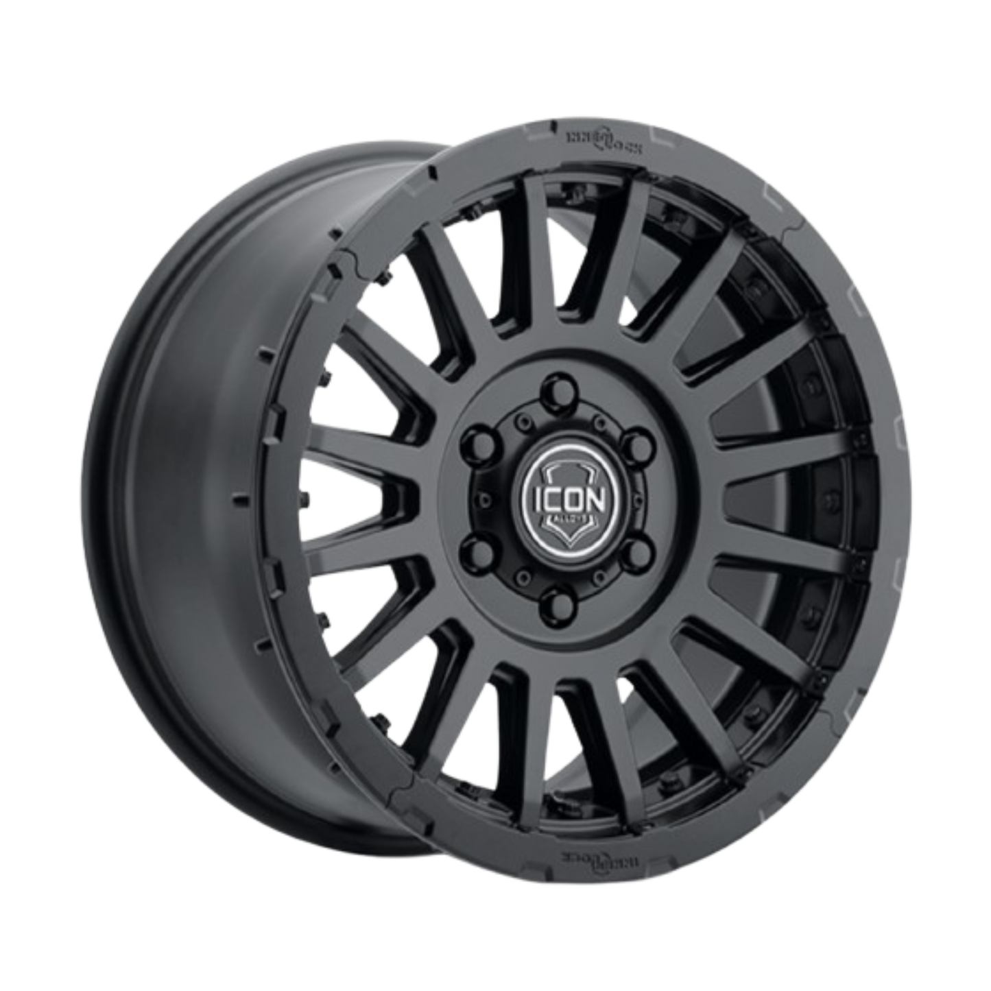 Icon Alloys | Recon Pro | Satin Black | 18 X 9 | 6 X 5.5 | +40mm Offset| 6.6" BS