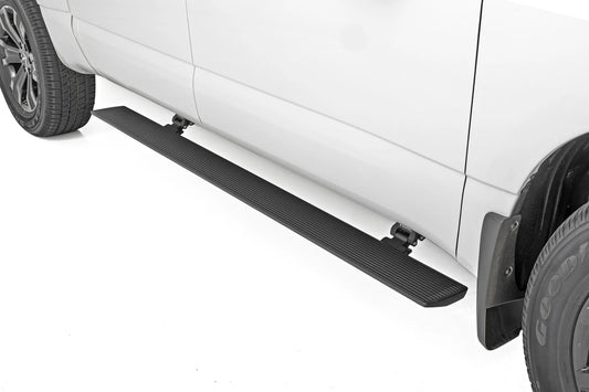 AMP Research | Lighted Power Running Boards | 2016-2017 Nissan Titan and Nissan Titan XD