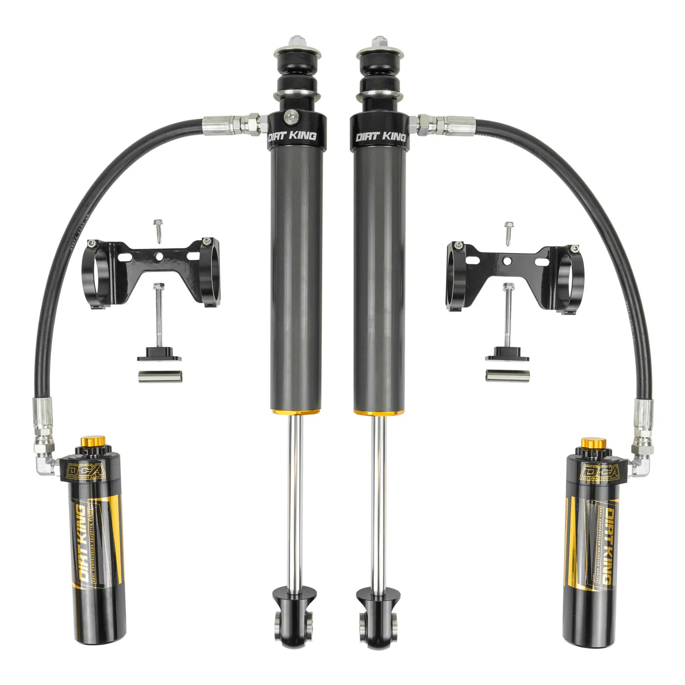 Dirt King | 2.5 External Reservoir Rear Shocks w/Dampening Adjustment Knobs | Toyota Tundra (2022+)