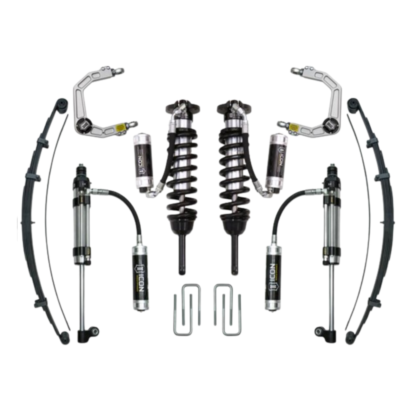Icon | Stage 10 Suspension System | W/Billet Upper Control Arms | 0-3.5" Lift - (2005-2015) Toyota Tacoma | 0-2.75" Lift - (2016-2023) Toyota Tacoma  | K53010