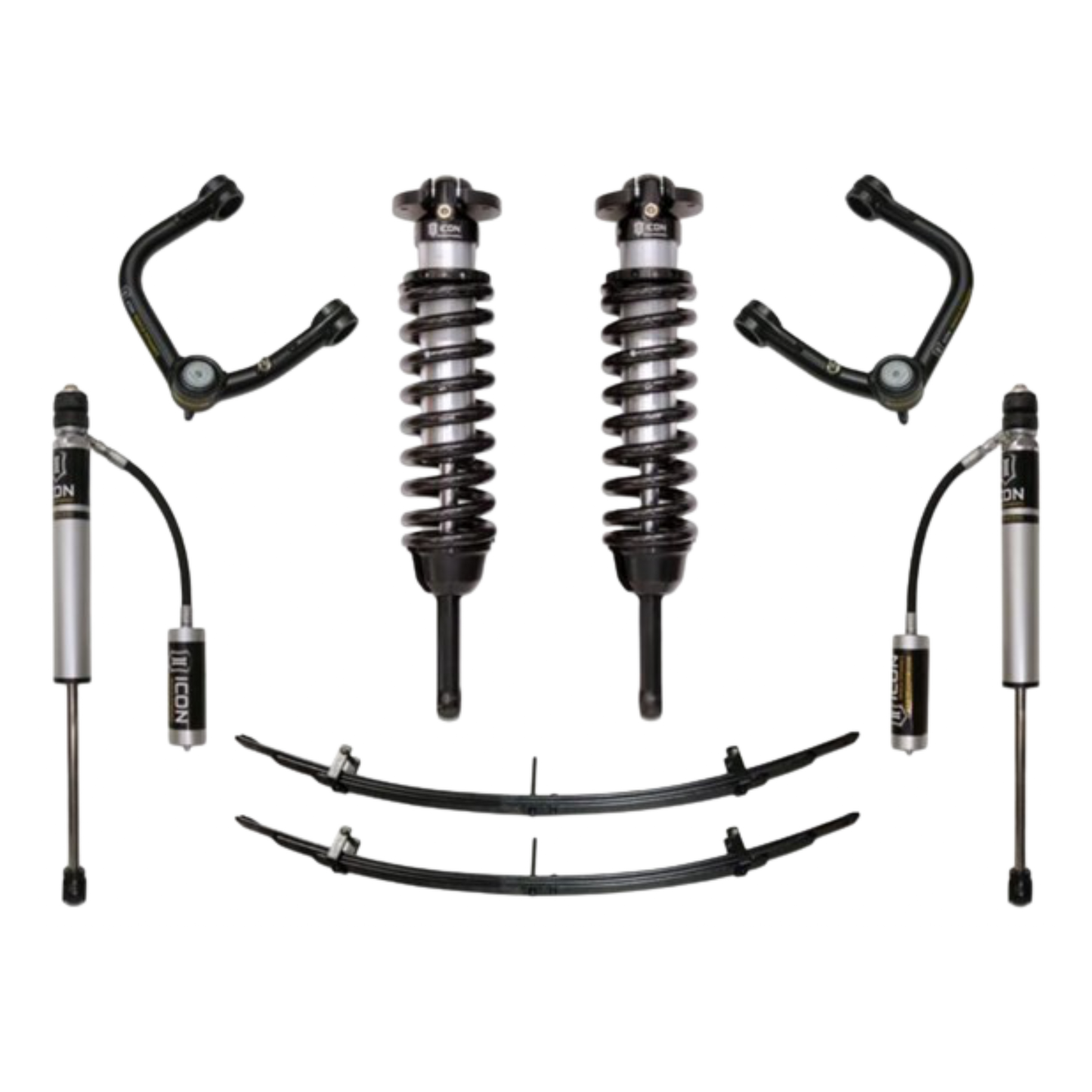 Icon | Stage 3 Suspension System |  W/Billet Upper Control Arms | 0-3.5" Lift - (2005-2015) Toyota Tacoma | 0-2.75" Lift - (2016-2023) Toyota Tacoma  | K53003