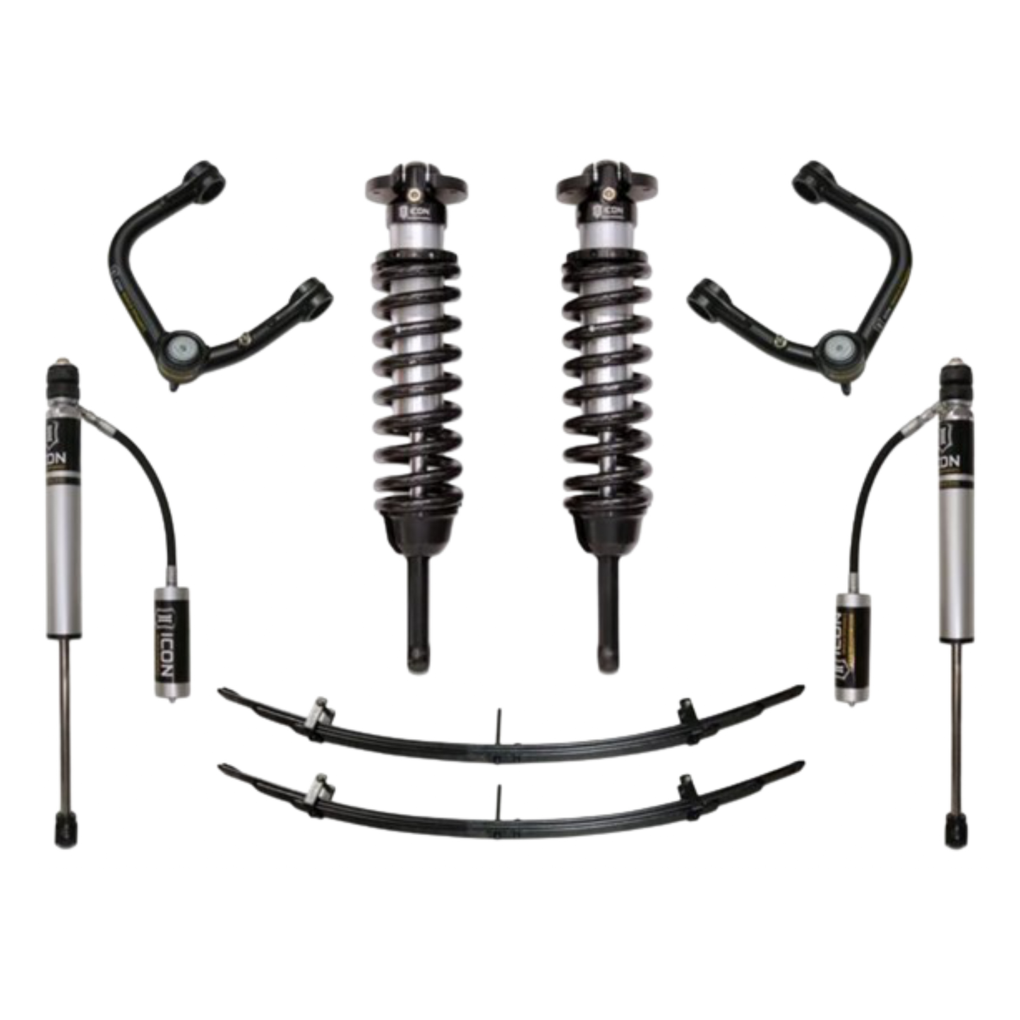 Icon | Stage 3 Suspension System | W/Tubular Upper Control Arms | 0-3.5" Lift - (2005-2015) Toyota Tacoma | 0-2.75" Lift - (2016-2023) Toyota Tacoma  | K53003T