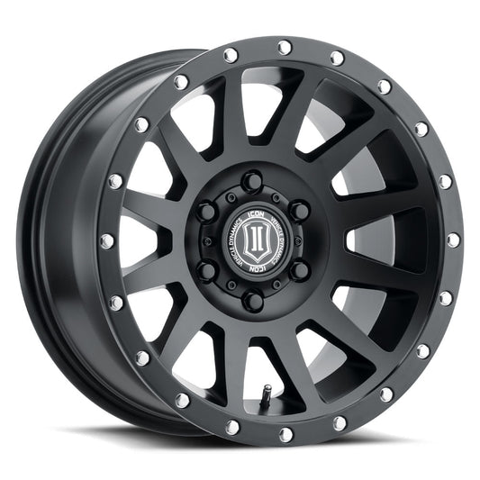ICON ALLOYS | COMPRESSION | SATIN BLACK | 20x10 | 6x5.5 | -19 Offset | 4.75" BS