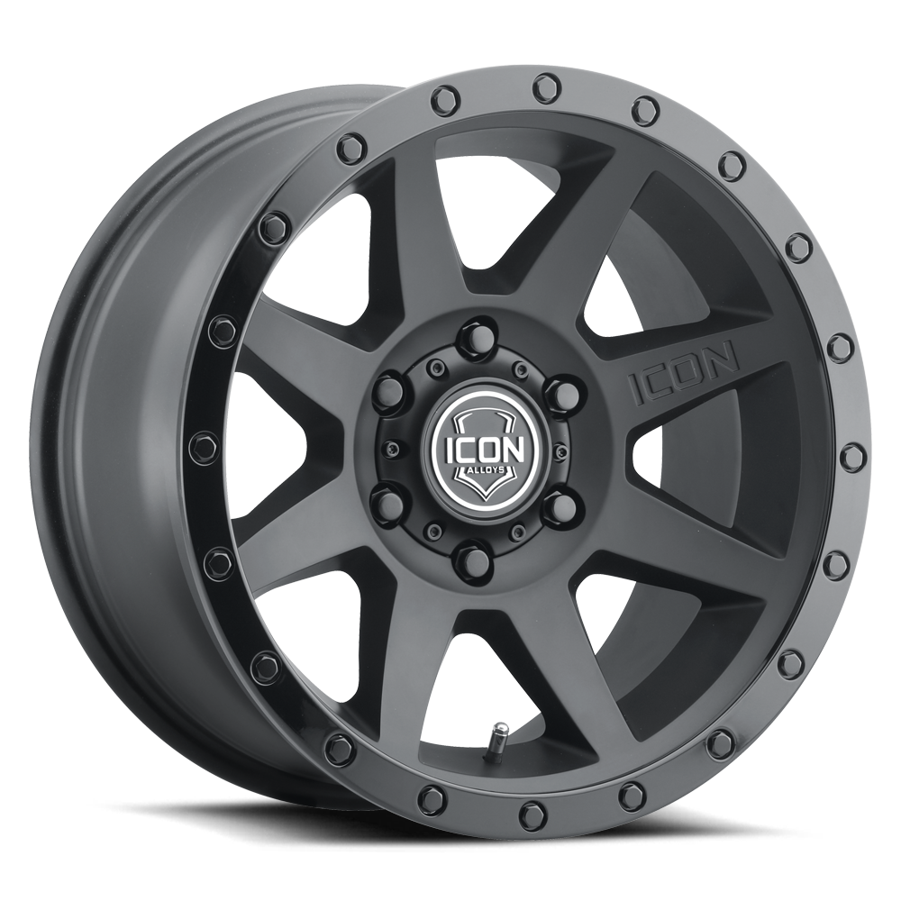 ICON ALLOYS | REBOUND | DOUBLE BLACK | 18x9 | 6x5.5 | 0 Offset | 5" BS