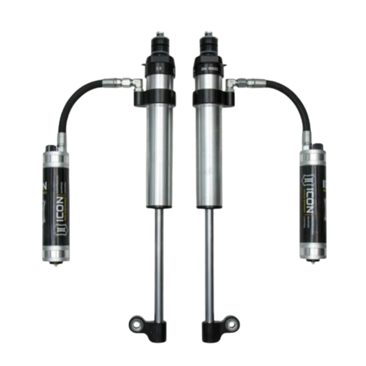 Icon | 2.5" Body | Aluminum Diameter RXT Remote Reservoir Shock Absorbers | With Dampening Adjustment Knobs | (2005-2023) Toyota Tacoma | 57826CP