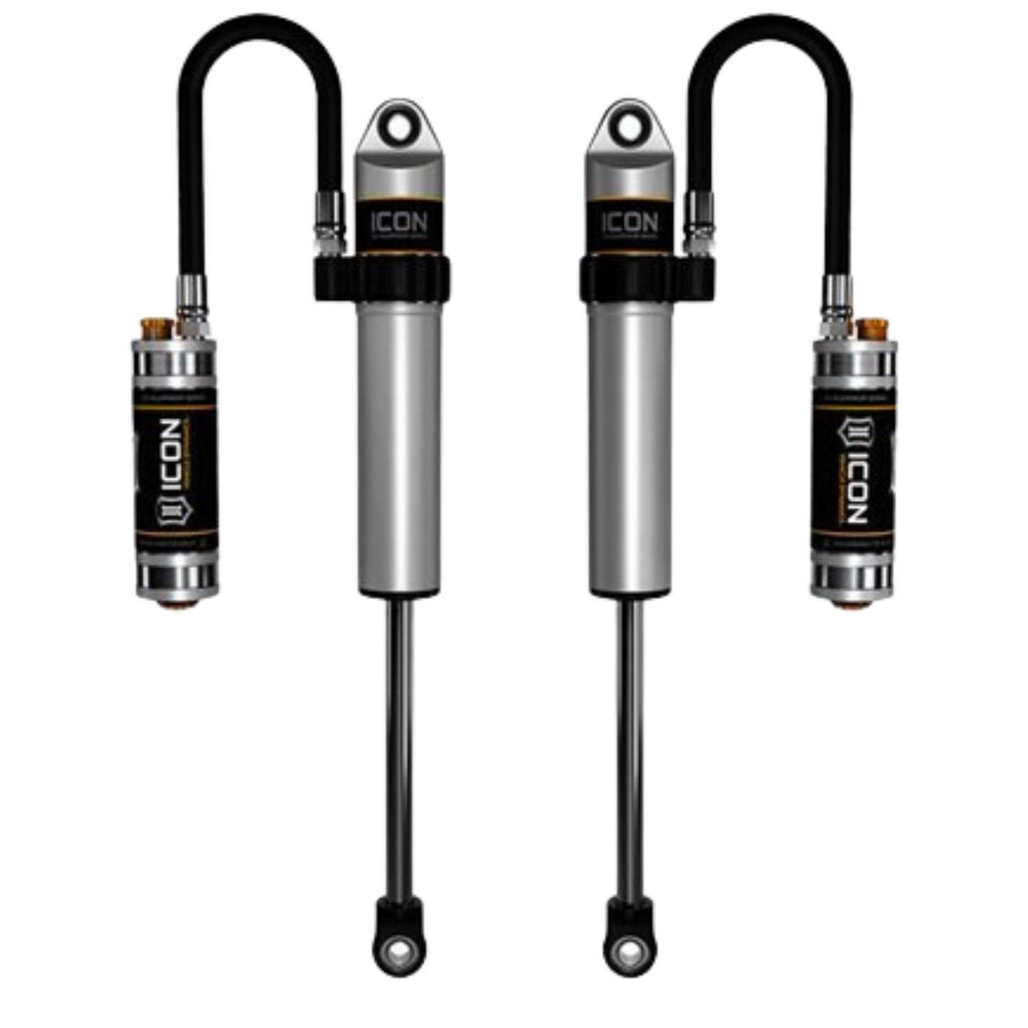 Icon | Front S2 Secondary Remote Reservoir Shocks | W/CDCV | For 1-3" Rear Lift Height | Toyota 4Runner, FJ, or Tacoma | 59706CP