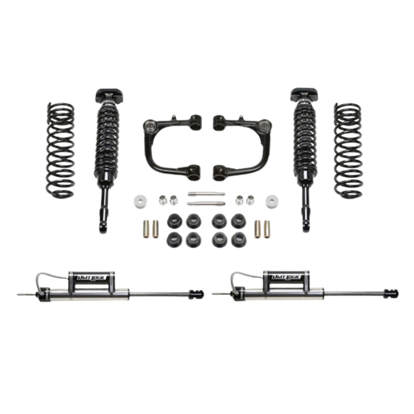 Fabtech | 3″ Uniball UCA System | W/ Front Dirt Logic 2.5 Coilovers | Rear Dirt Logic 2.25 Reservoir Shocks | (2010-24) TOYOTA 4RUNNER 4WD [W/O KDSS] | K7079DL